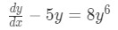 Equation for Example 3: Differential equation to solve