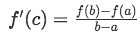 Formula 1: Mean Value Theorem 