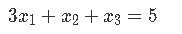 System of linear equations