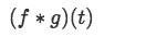 Equation for example 1: Solve the convolution