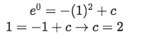 Equation for Example 5(b): Solving for the unknown constant