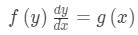 General form of a separable differential equation