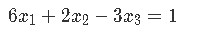 System of linear equations