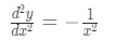 Equation 9: Second Derivative of lnx pt.2