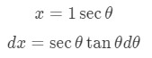 Equation 7: Trig Substitution of inverse sec pt.4