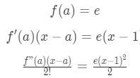 Equation 2: Taylor Expansion terms of e^x pt.5