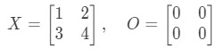 Equation 11: Matrix Multiplication for Zero Matrix example pt.1