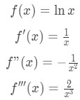 Equation 9: Taylor Series Polynomial lnx pt.2