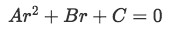 Equation 2: Characteristic equation