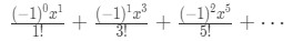 Equation 4: Taylor Series of sinx pt.5