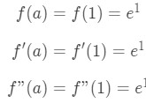 Equation 2: Taylor Expansion terms of e^x pt.4