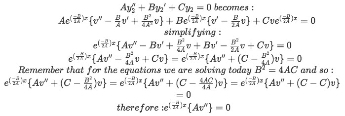 Equation 7: Solving for v(x) part 1