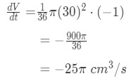 Equation 1: related rates cone problem pt.11