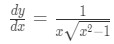 Equation 15: Derivative of arcsec pt.7