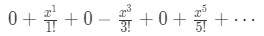 Equation 4: Taylor Series of sinx pt.4