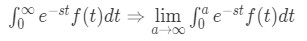 How to solve the Laplace integration after recognizing it as an improper integral