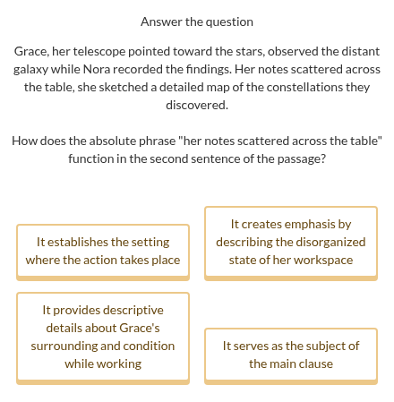 Absolute Phrases Formation and Effect: Mastering Advanced Sentence