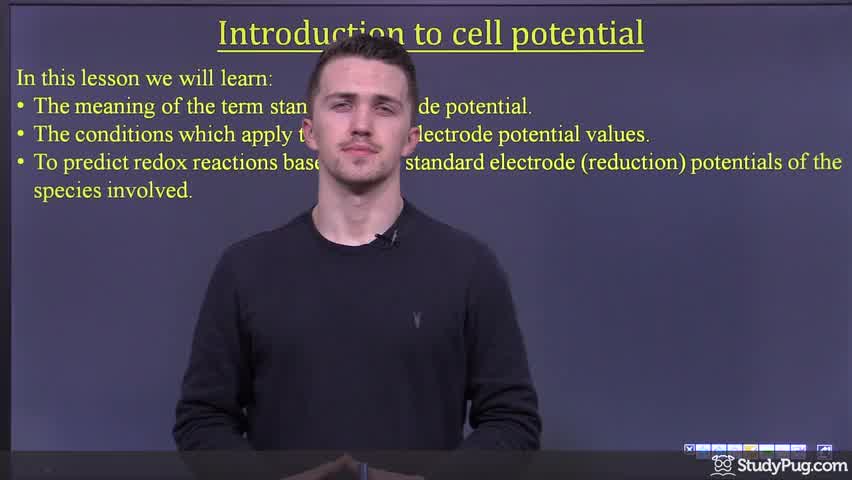 Intro to standard electrode potentials and the reduction potentials table