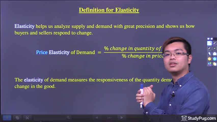 Intro to elasticity and the demand elasticity formula