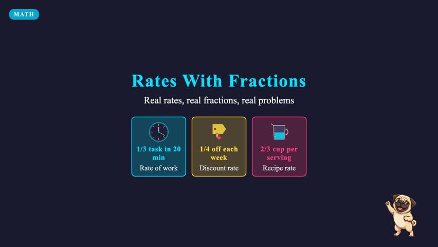 Understanding and computing rates with fractions