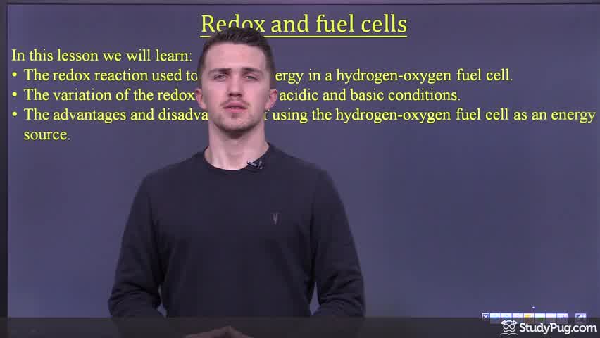 Intro to the hydrogen-oxygen fuel cell and its cell potential