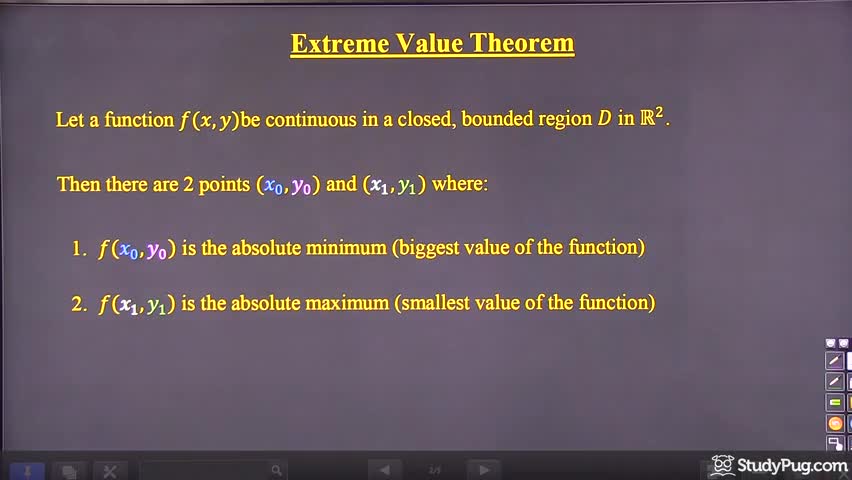 Intro to region types and the extreme value theorem