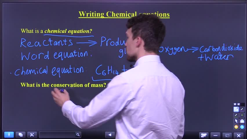 Intro to balancing equations and conservation of mass