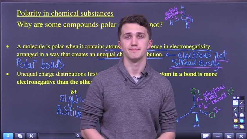 Intro to molecular polarity and unequal charge distribution
