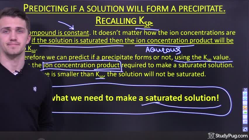 Intro to the ionic product Q and predicting precipitate formation