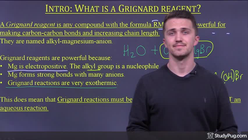 Intro to Grignard reagents and forming carbon-carbon bonds