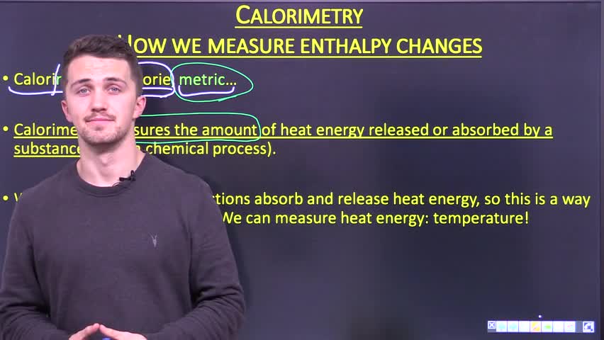 Intro to calorimetry and measuring heat energy changes