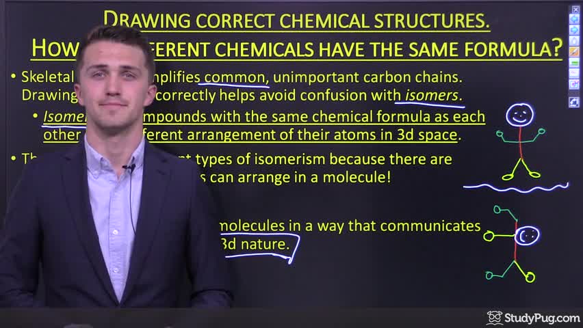 Intro to isomerism, stereochemistry, and 3D molecular arrangements