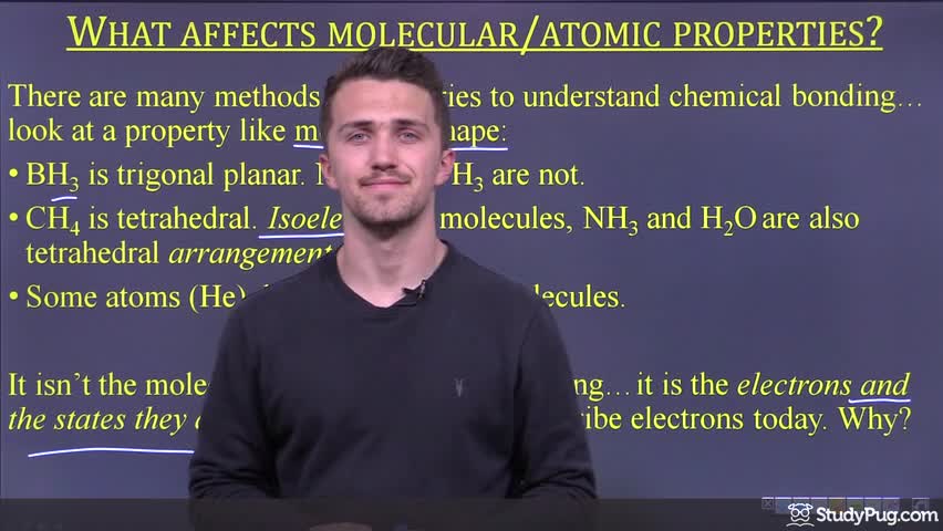Intro to atomic orbitals and how electrons determine molecular shapes