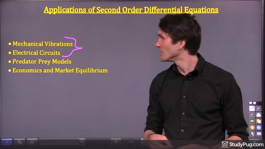 Overview of second order differential equation applications