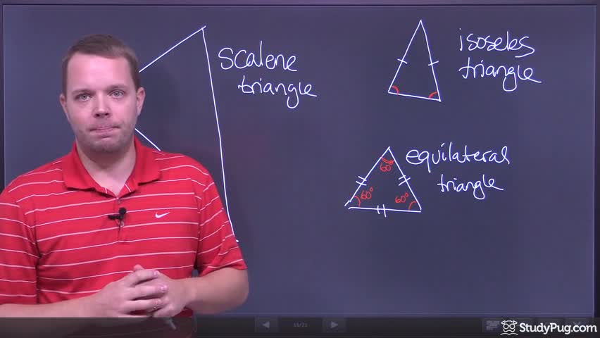 Intro to classifying triangles by angles and sides