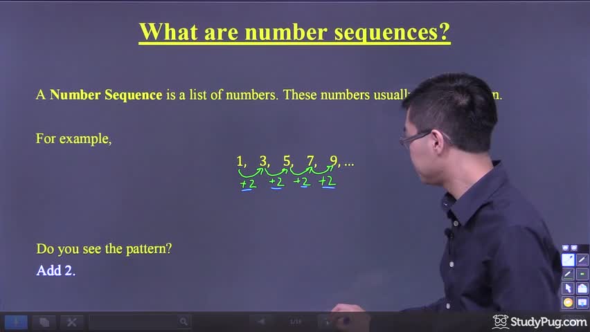 Intro to number sequences and identifying patterns