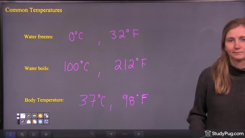 Intro to temperature, units, thermometers, and common temperatures