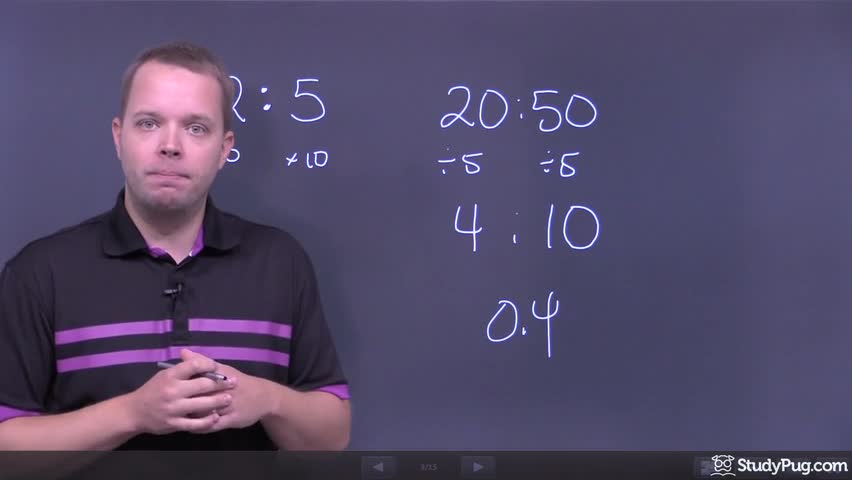Understanding equivalent ratios using fractions and the multiply-by-one rule