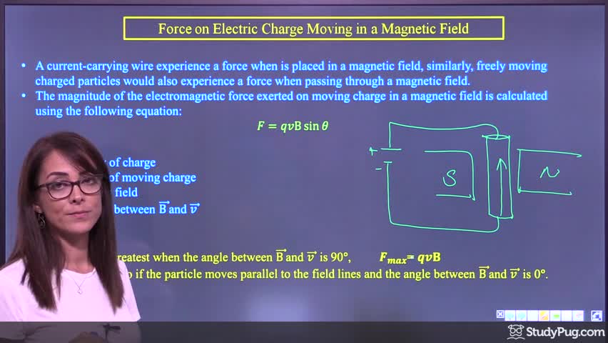 Intro to electromagnetic force on moving charges in a magnetic field