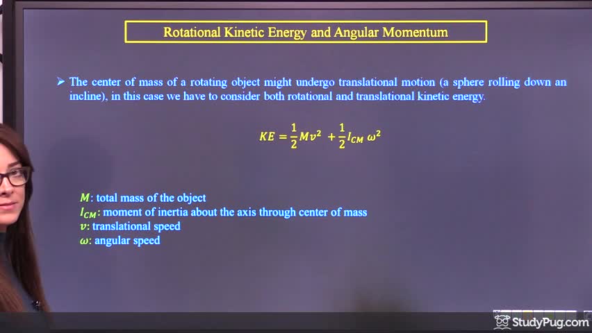 Intro to rotational kinetic energy and angular momentum concepts