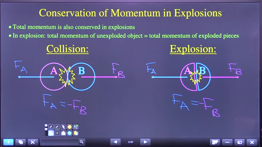 Conservation Of Momentum Explosion Example